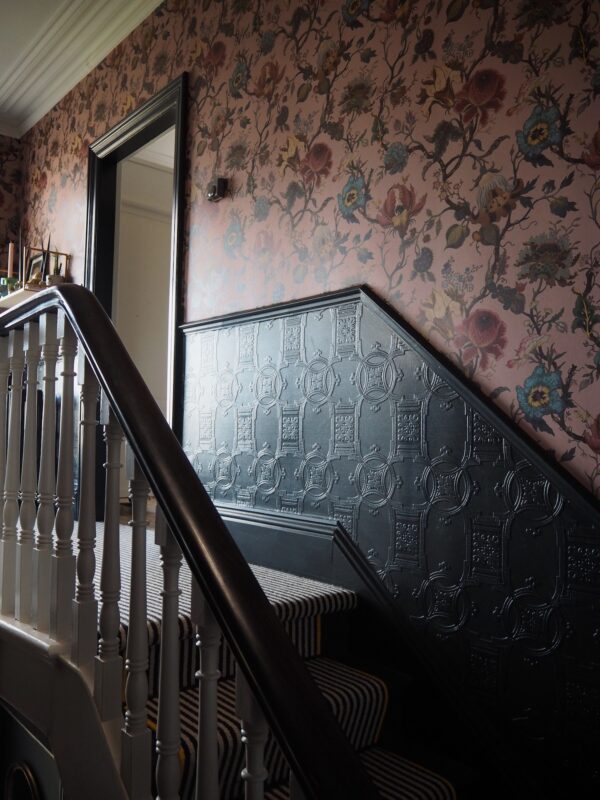 Early Victorian Textured Wallpaper